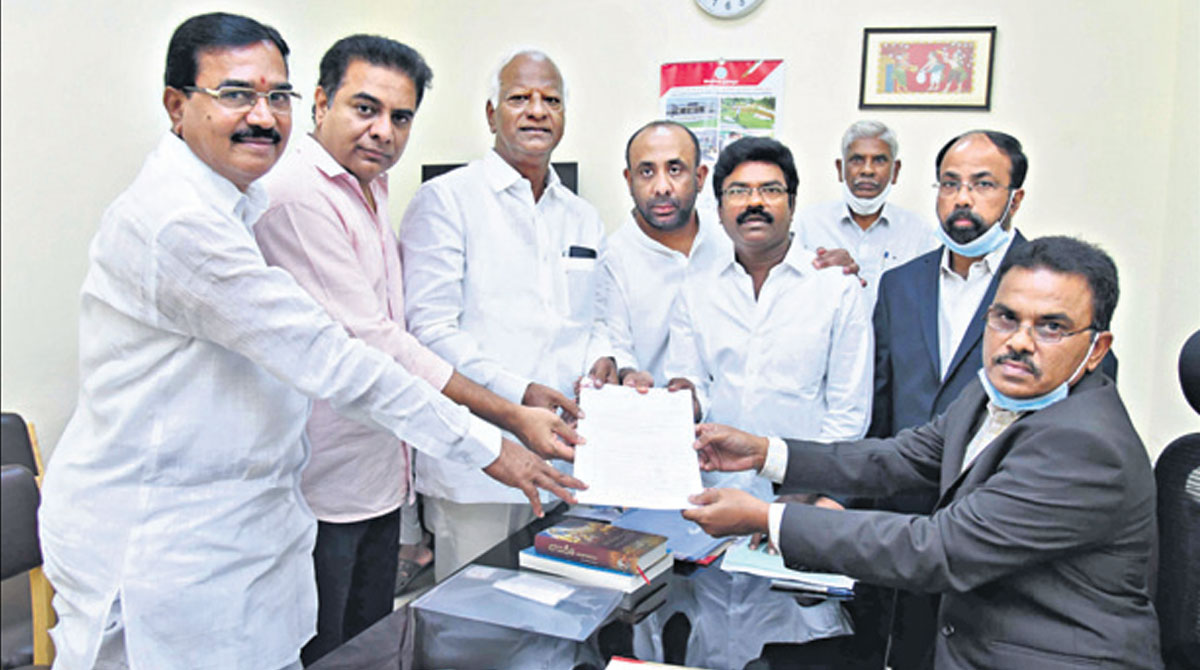 MLC polls: TRS candidates file papers