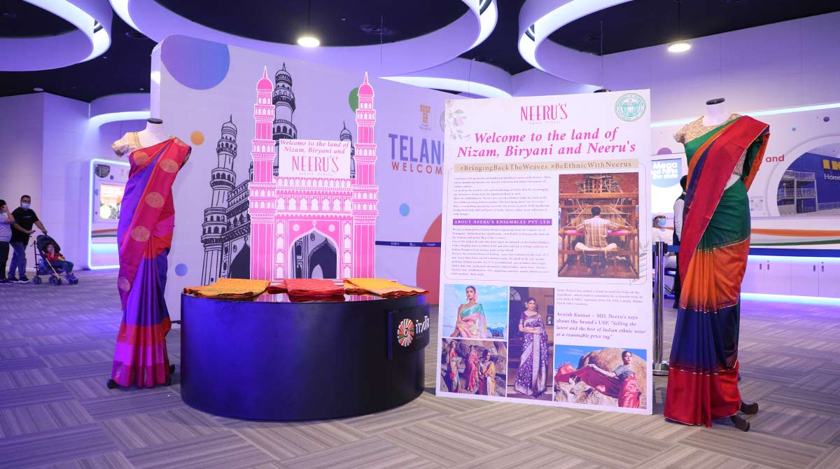Hyderabad-based fashion brand Neeru’s displays its collections at Dubai Expo