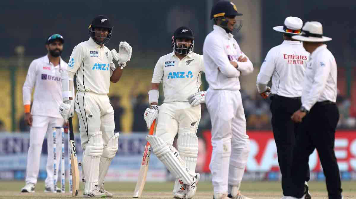 IND vs NZ: Ajaz, Rachin deny Indian victory