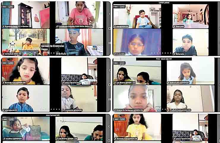 Pallavi Aware Intl School  Saroornagar: Spandan showcases kids’ skills