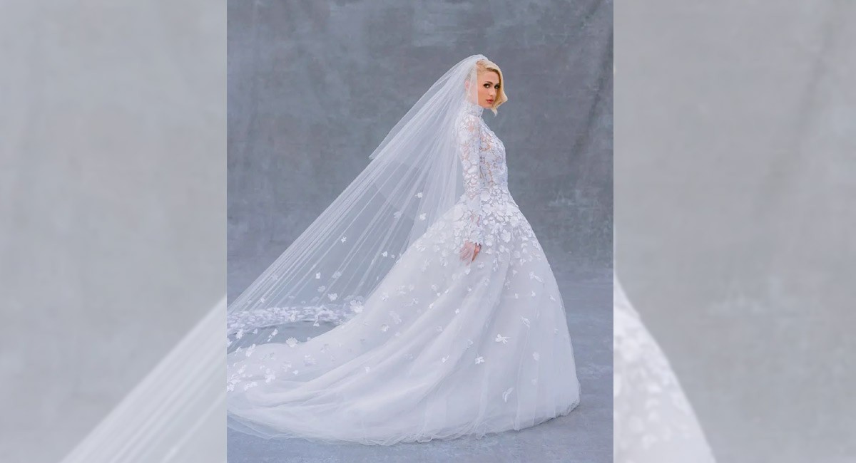 Paris Hilton stuns in gorgeous dresses on wedding day and reception