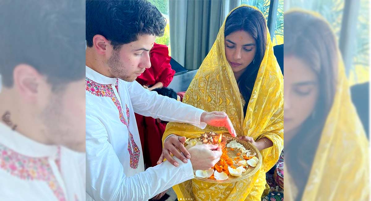 Priyanka Chopra performs Lakshmi Puja at Los Angeles home