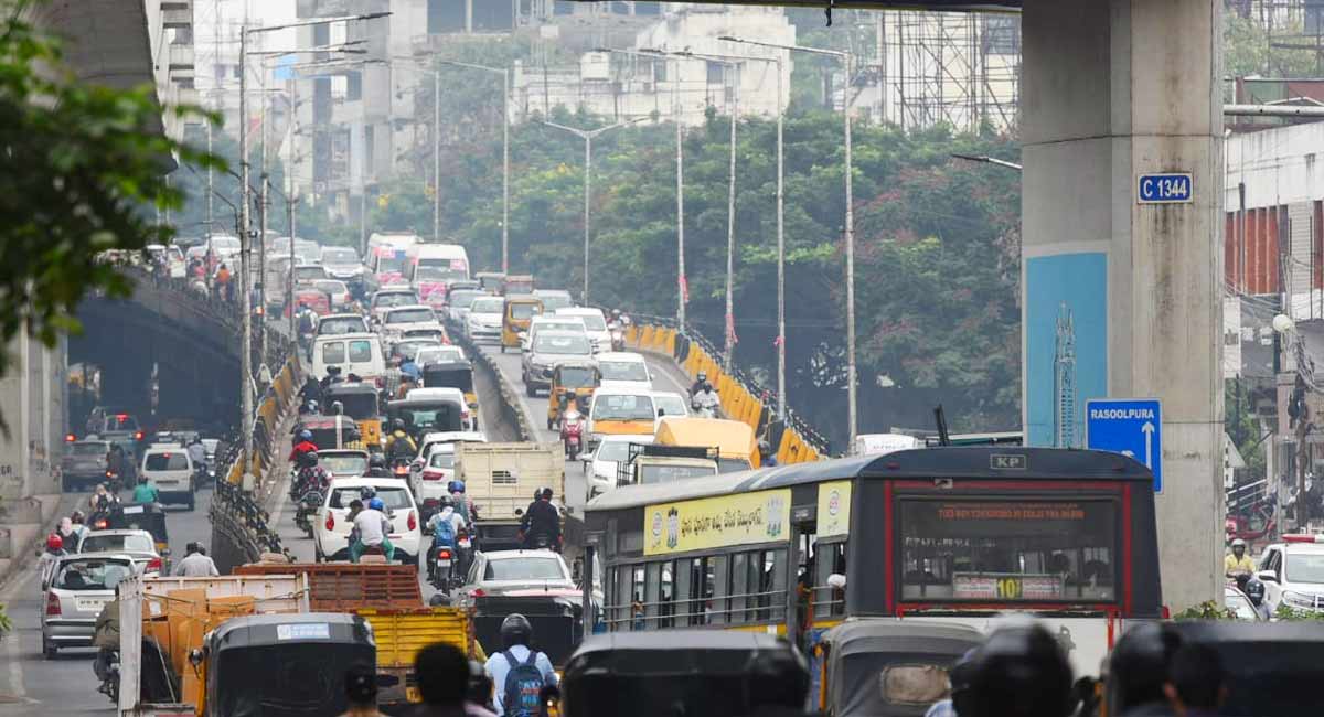 Protests force traffic to crawl in Hyderabad