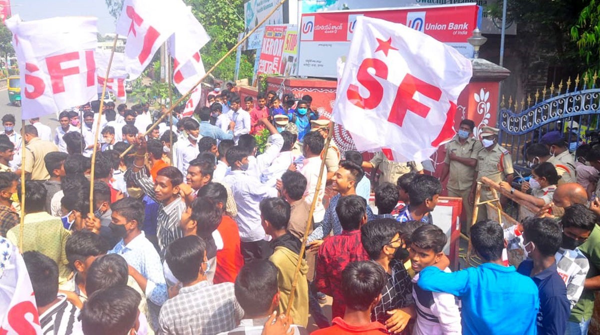 Release pending scholarships, fee dues: SFI