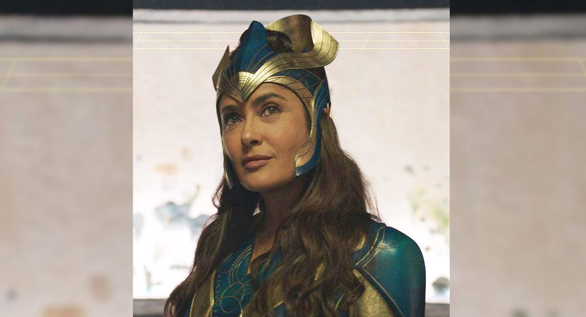 Salma Hayek is ‘grateful’ ‘Eternals’ is her first superhero movie