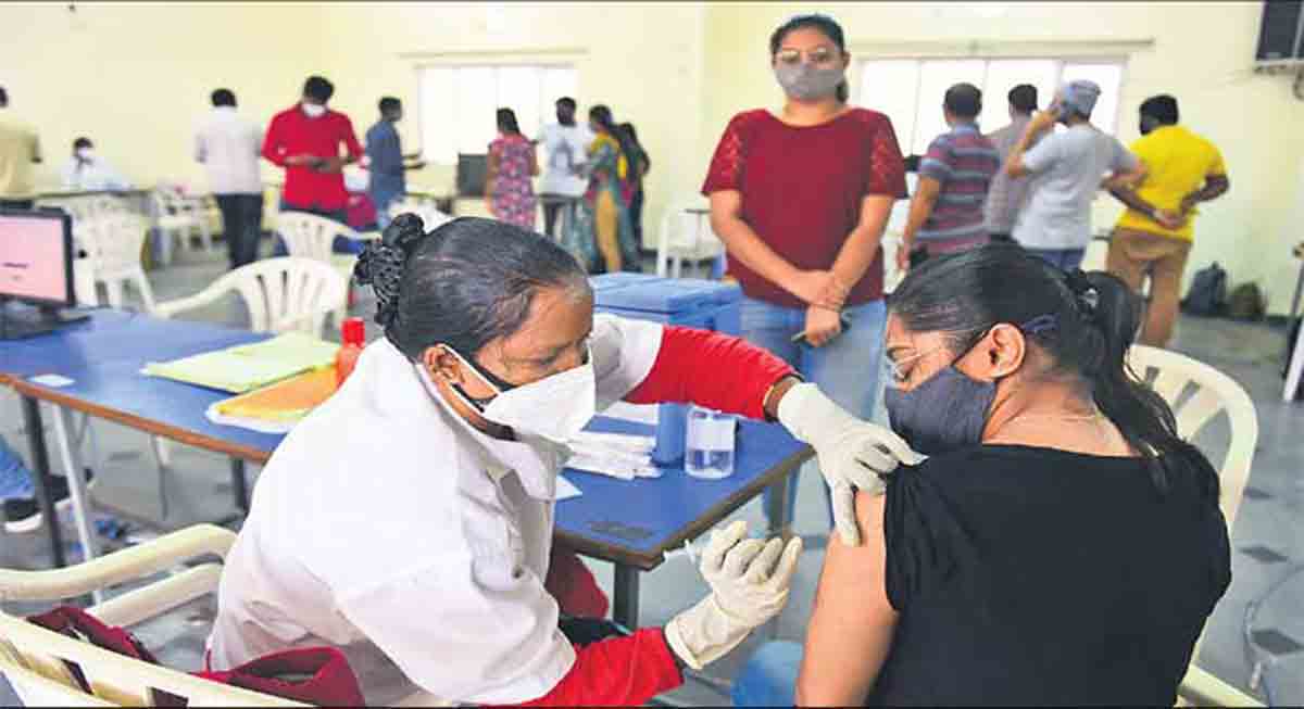 Over 2.6 lakh Covid vaccine doses administered to eligible people in TS on Monday