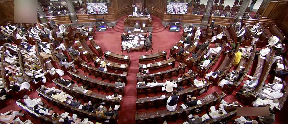Rajya Sabha adjourned for the day amid Opposition uproar