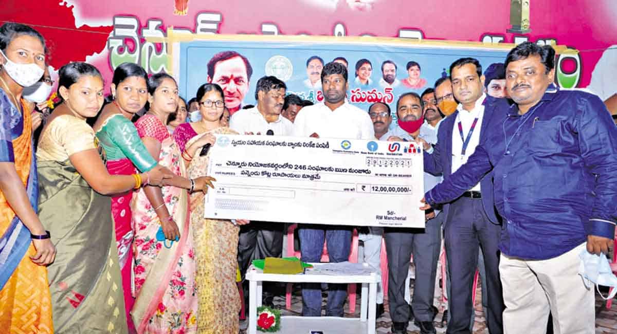 102 Sammakka Sarakka Bhavans for SHGs in Chennur: Balka Suman