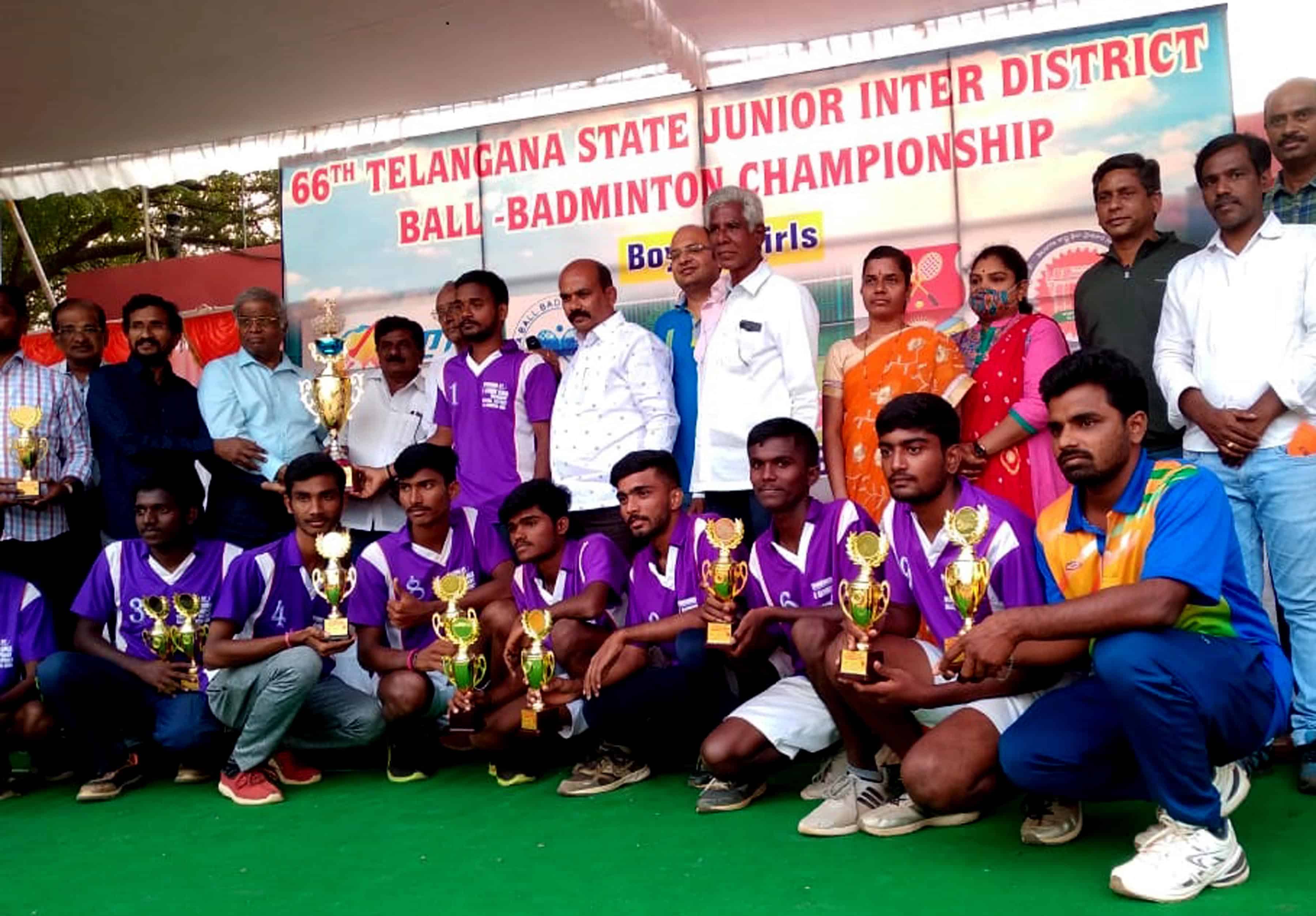 Warangal, Khammam clinch Ball Badminton Championship titles
