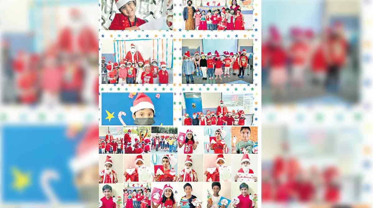 Gitanjali Vedika students spreading cheer of Christmas