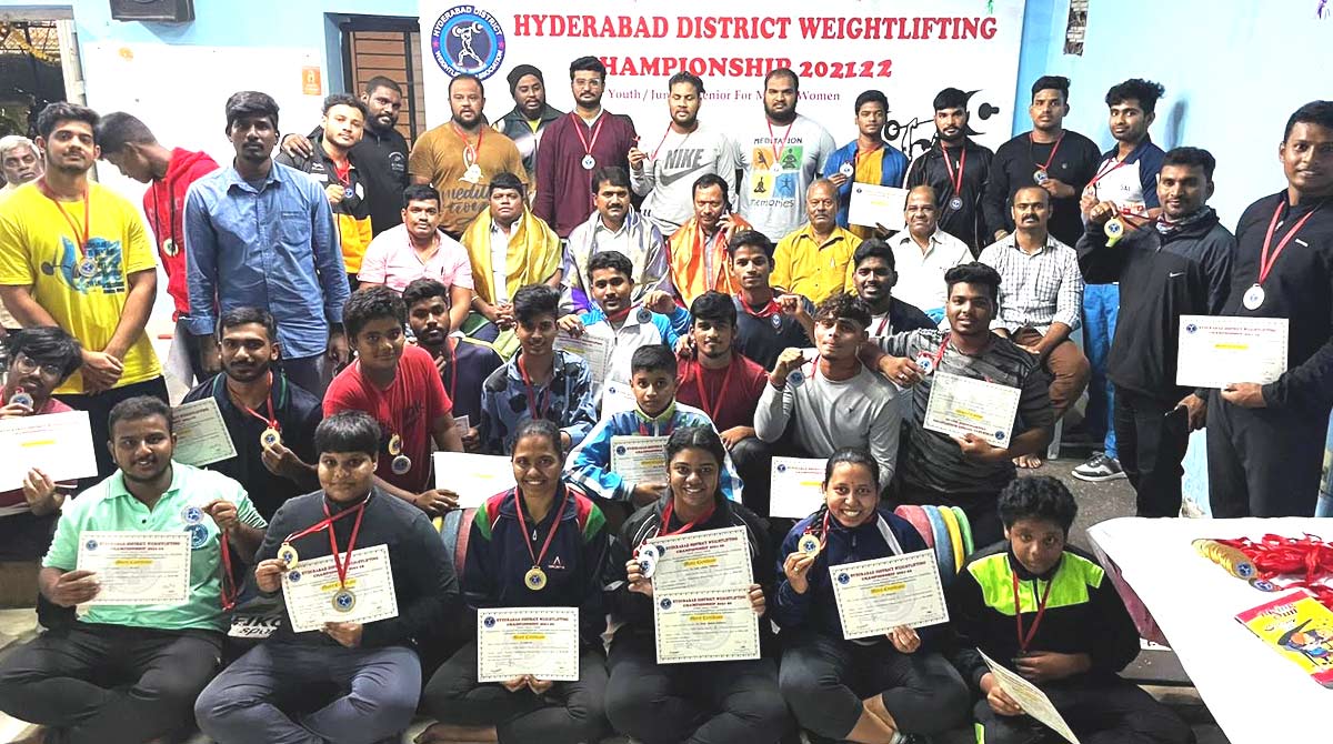 Hyderabad team for State Weightlifting Championship 2021-22 announced