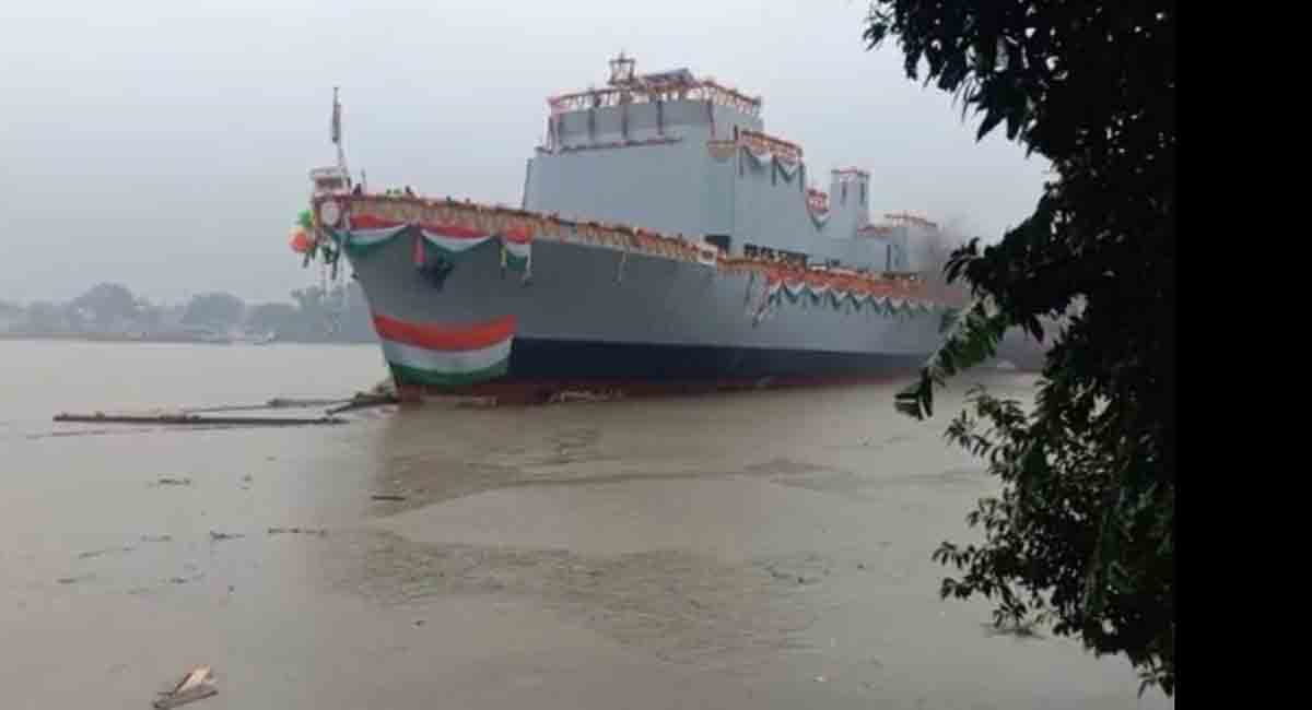 Survey vessel ‘Sandhayak’ launched for Indian Navy