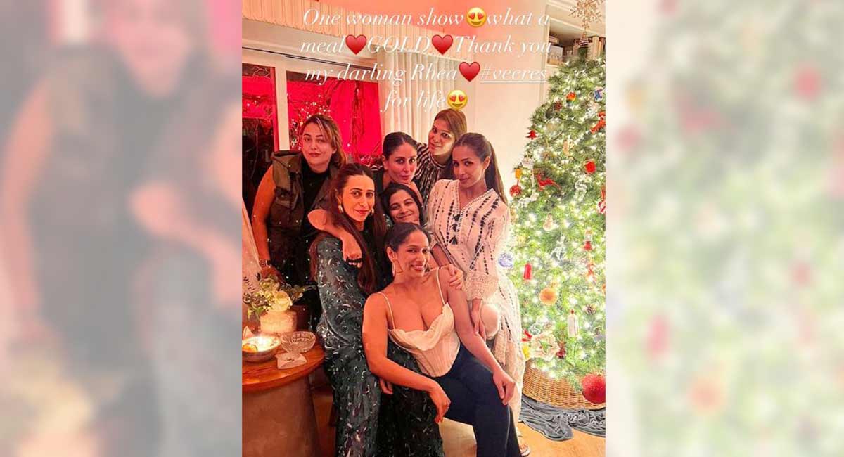 Kareena, Karisma, Malaika, Masaba have a blast on girls night