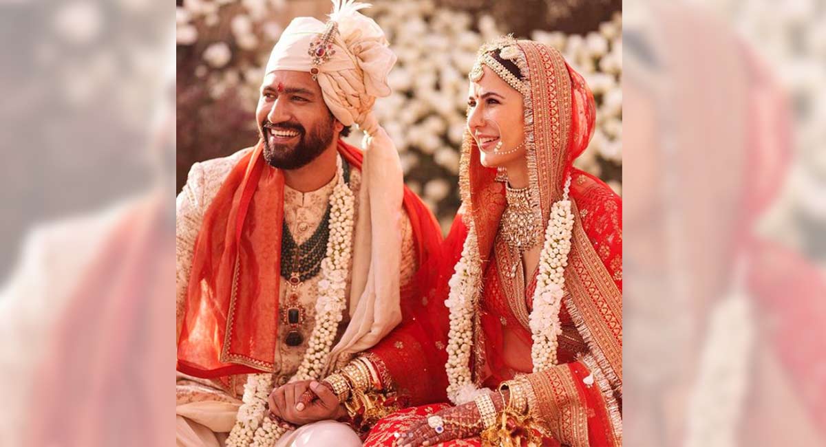 Katrina pays homage to Vicky’s Punjabi roots with her Sabyasachi  lehenga