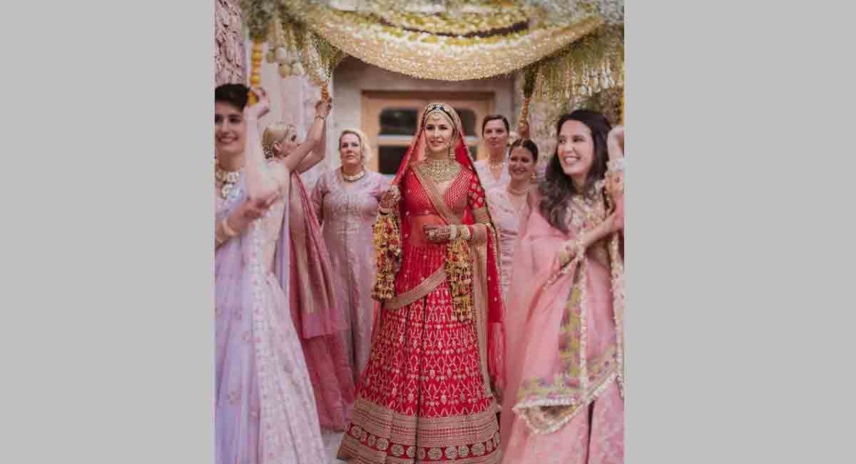 Katrina Kaif’s sisters carry floral canopy for bridal entry