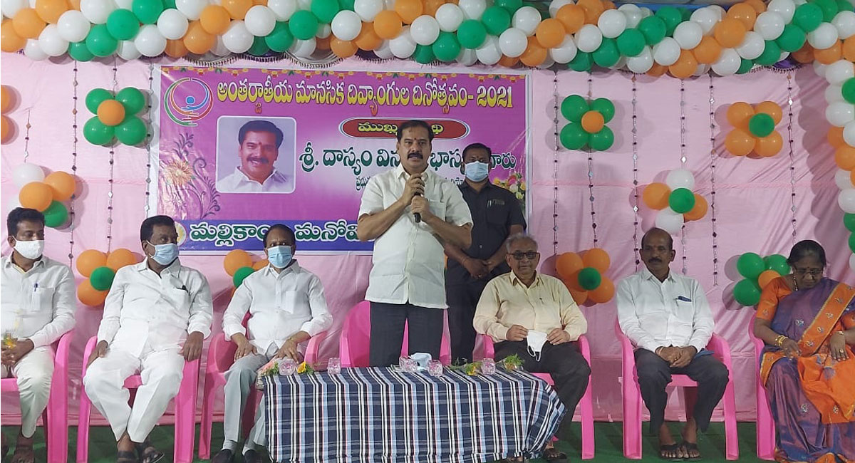 MLA Vinay Bhaskar promises Rs 10 L fund for welfare of PWDs