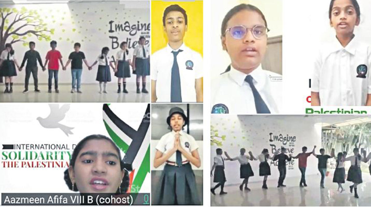 Pallavi Aware Int’l students express solidarity with Palestinians