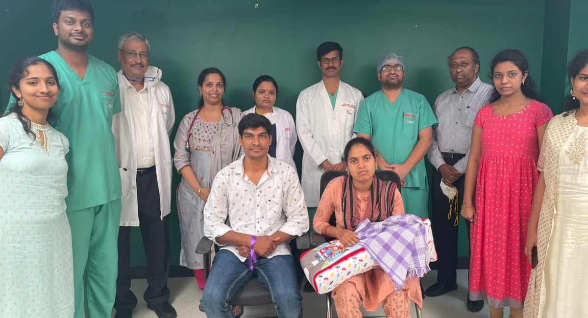 Preterm baby weighing 800 grams recovers after heart surgery at KIMS