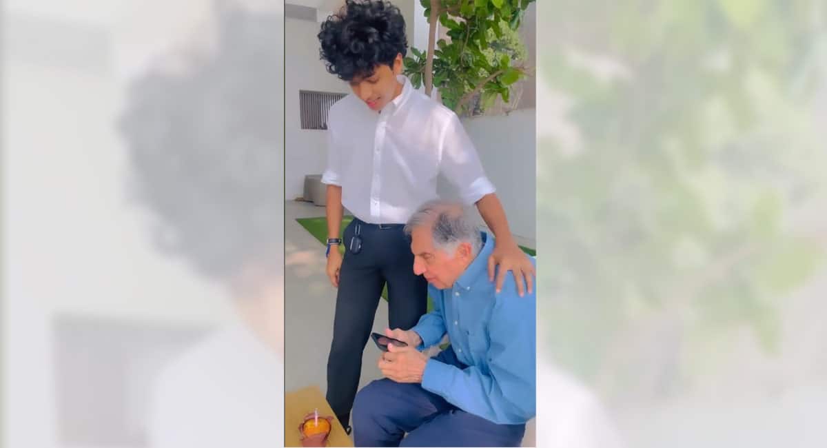 Ratan Tata celebrates 84th birthday with a cupcake