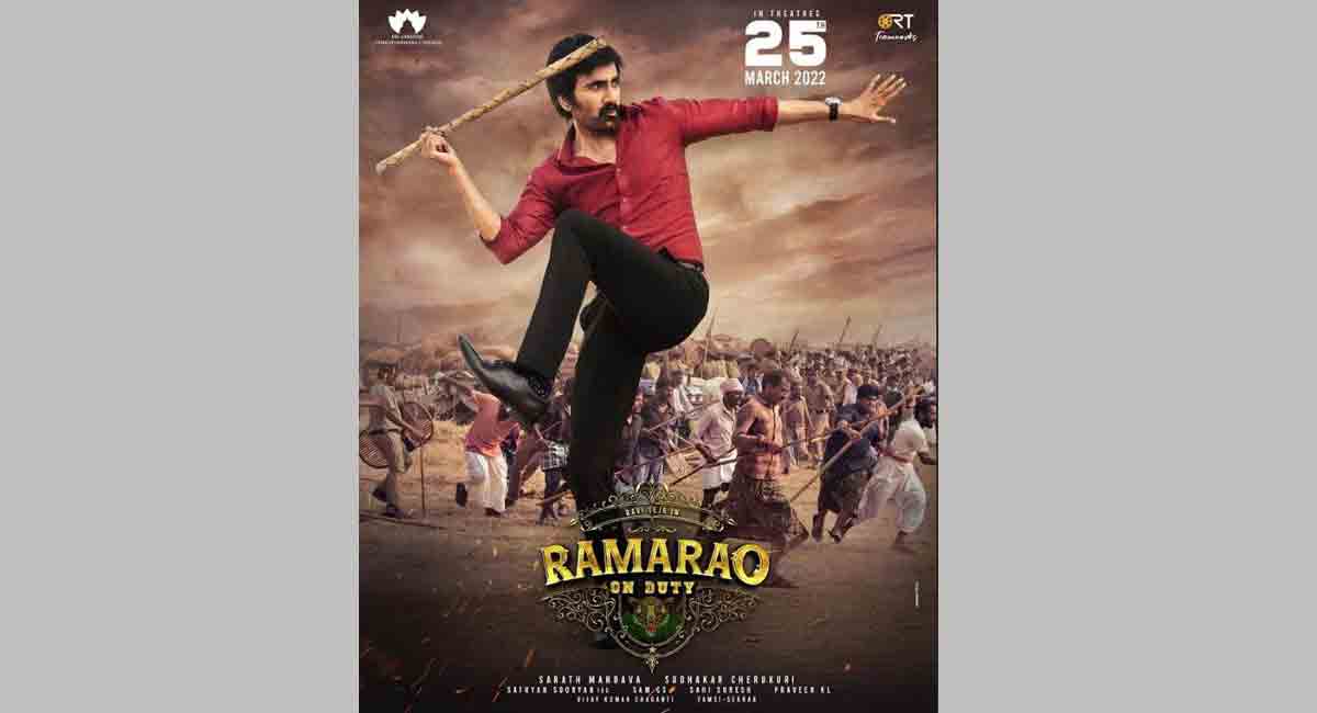 Ravi Teja’s ‘Ramarao On Duty’ to hit screens on March 25 next year