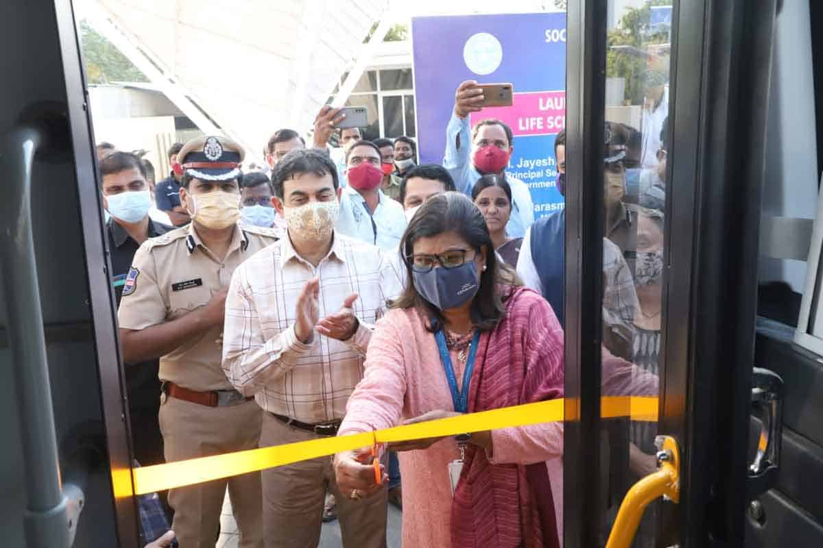 ‘SHE Shuttle’ service flagged off at Genome Valley