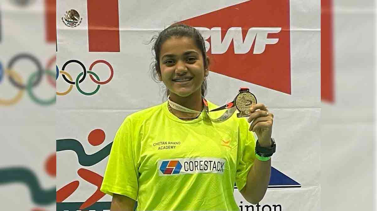 Srivedya wins doubles gold in Mexico International Badminton Tournament
