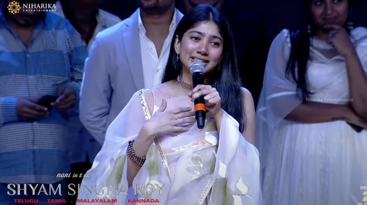 Sai Pallavi gets emotional at ‘Shyam Singha Roy’ pre-release