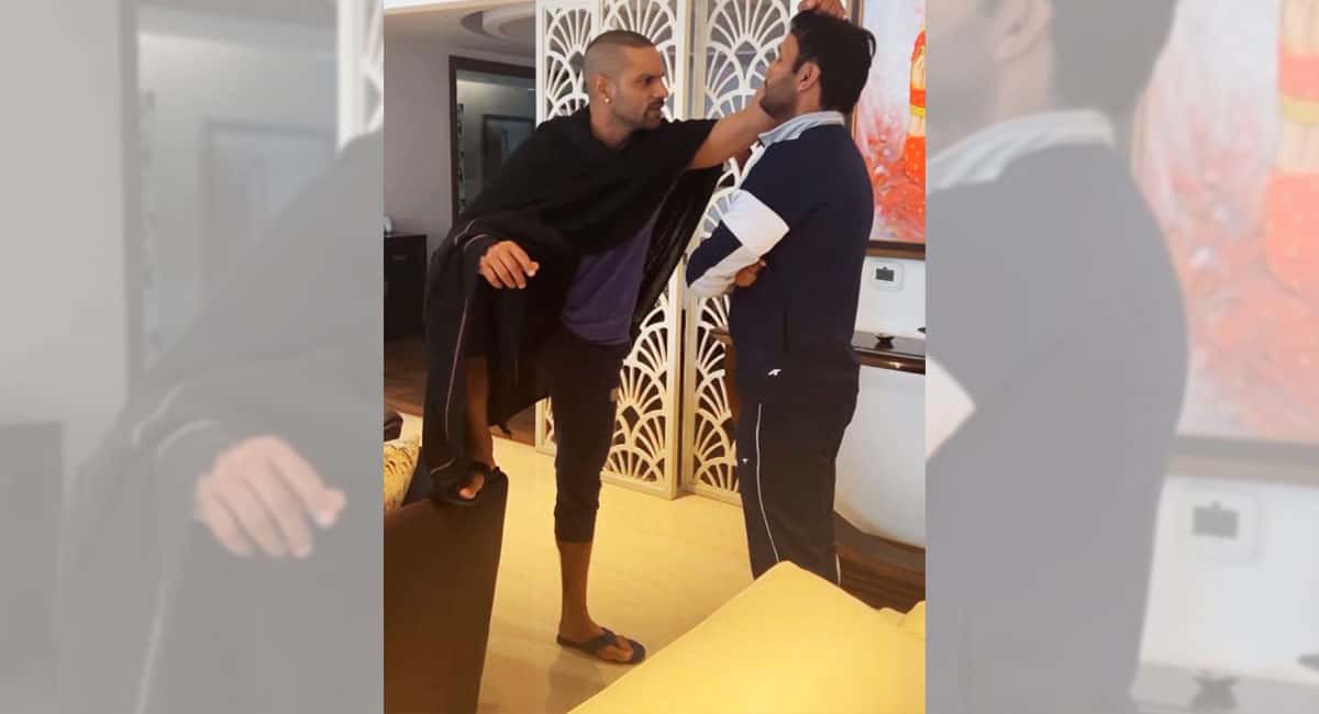 Shikhar Dhawan mimics famous villain Gabbar Singh in hilarious video