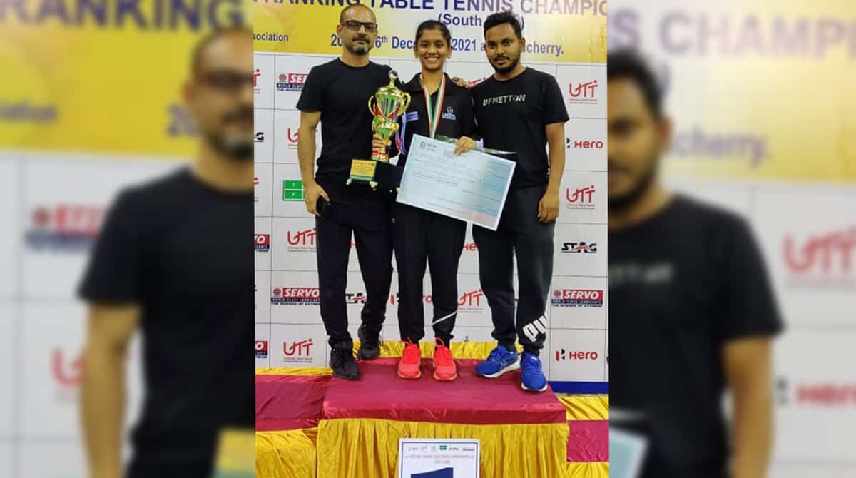 Hyderabad’s Sreeja clinches South Zone TT title