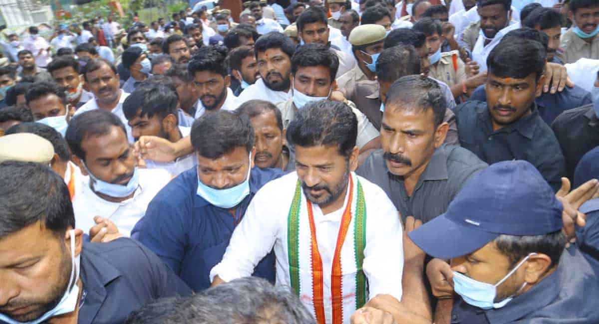 TPCC chief Revanth Reddy placed under house arrest-Telangana Today