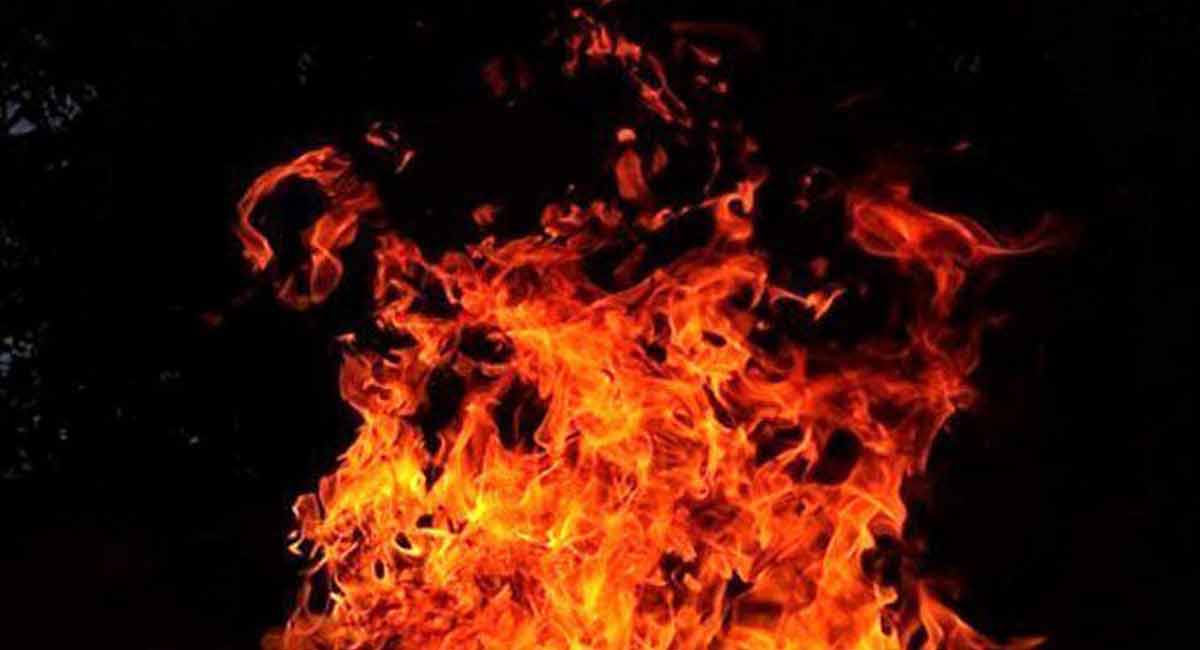 Jagtial farmer burnt alive in agriculture field