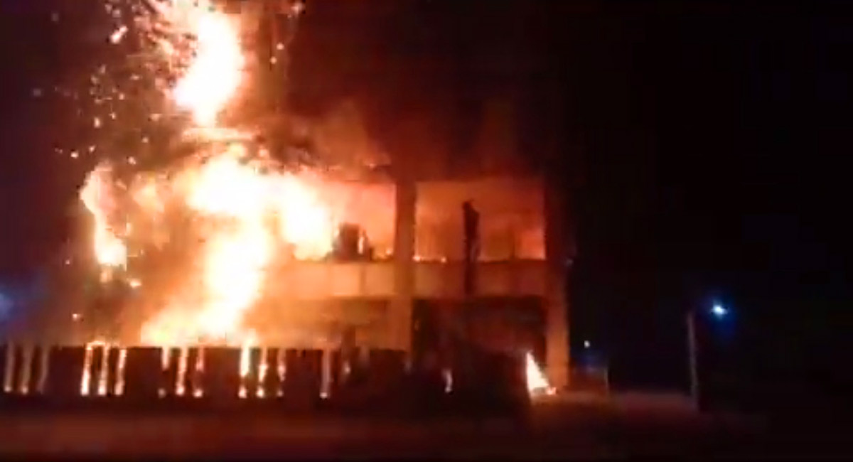 Watch: At least 40 BMW cars charred in Navi Mumbai godown fire