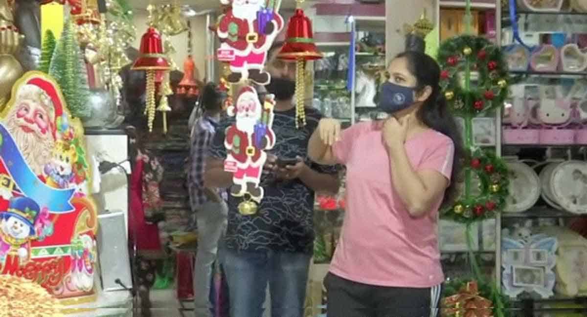 Ahead of Christmas, footfall in Hyderabad markets increased