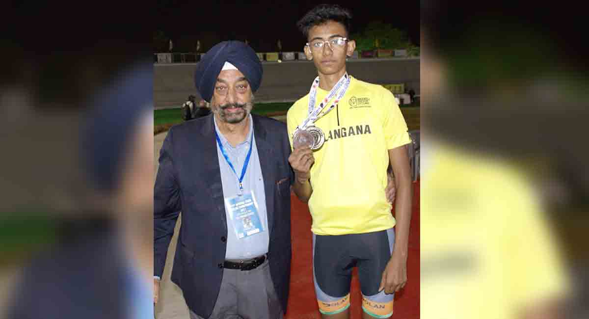 Hyderabad cyclist Aashirwad shines in nationals