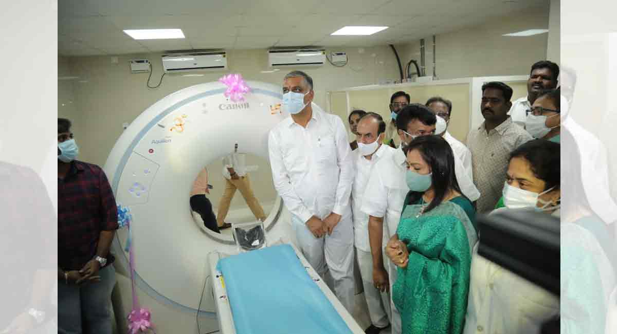 CT Scan worth Rs.2 crore inaugurated at Gandhi Hospital 