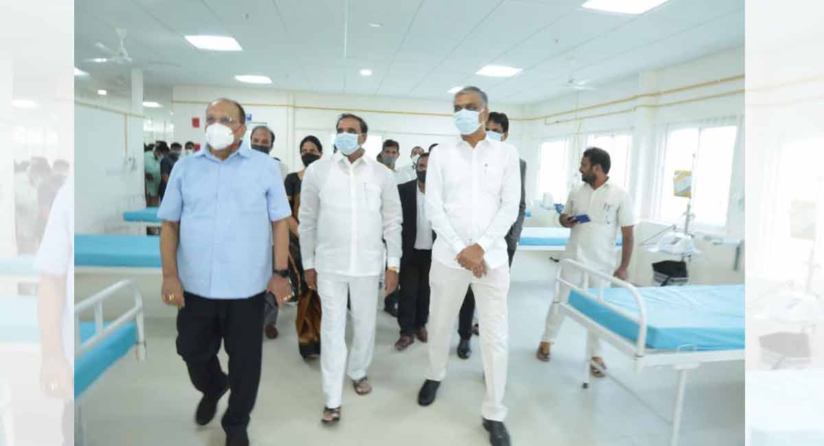 Harish Rao inaugurates 100-bed facility at Kondapur District Hospital