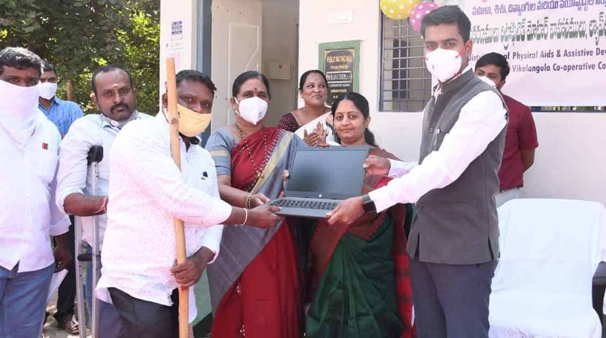 Physical aids and assistive devices distributed to PWDs in Kothagudem