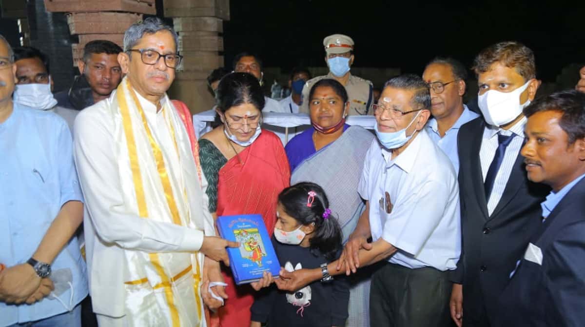 CJI NV Ramana visits UNESCO heritage site Ramappa temple in Mulugu