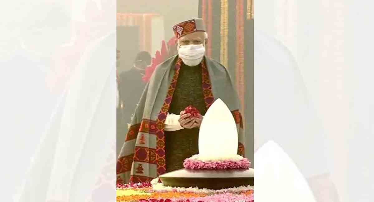 PM Modi pays tribute to Atal Bihari Vajpayee on his birth anniversary