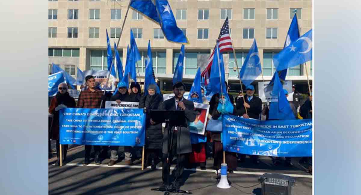 Protest in several cities across world against Chinese ‘genocide’ of Uyghurs