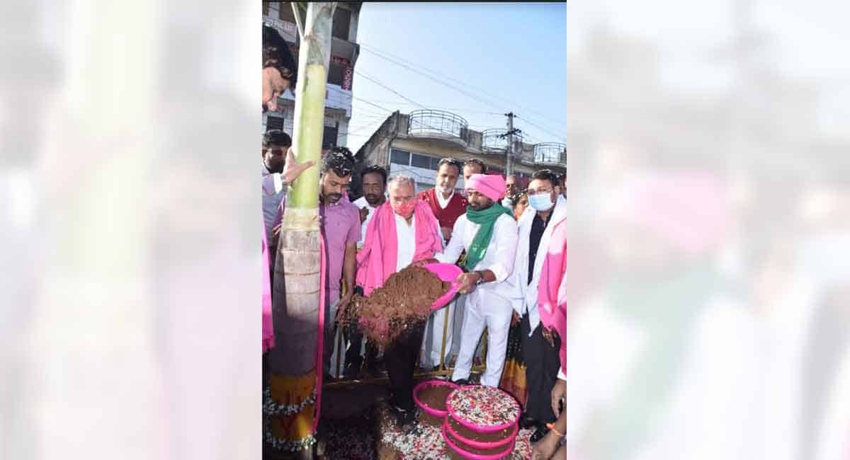 Plant five saplings during new house construction: Minister Srinivas Goud