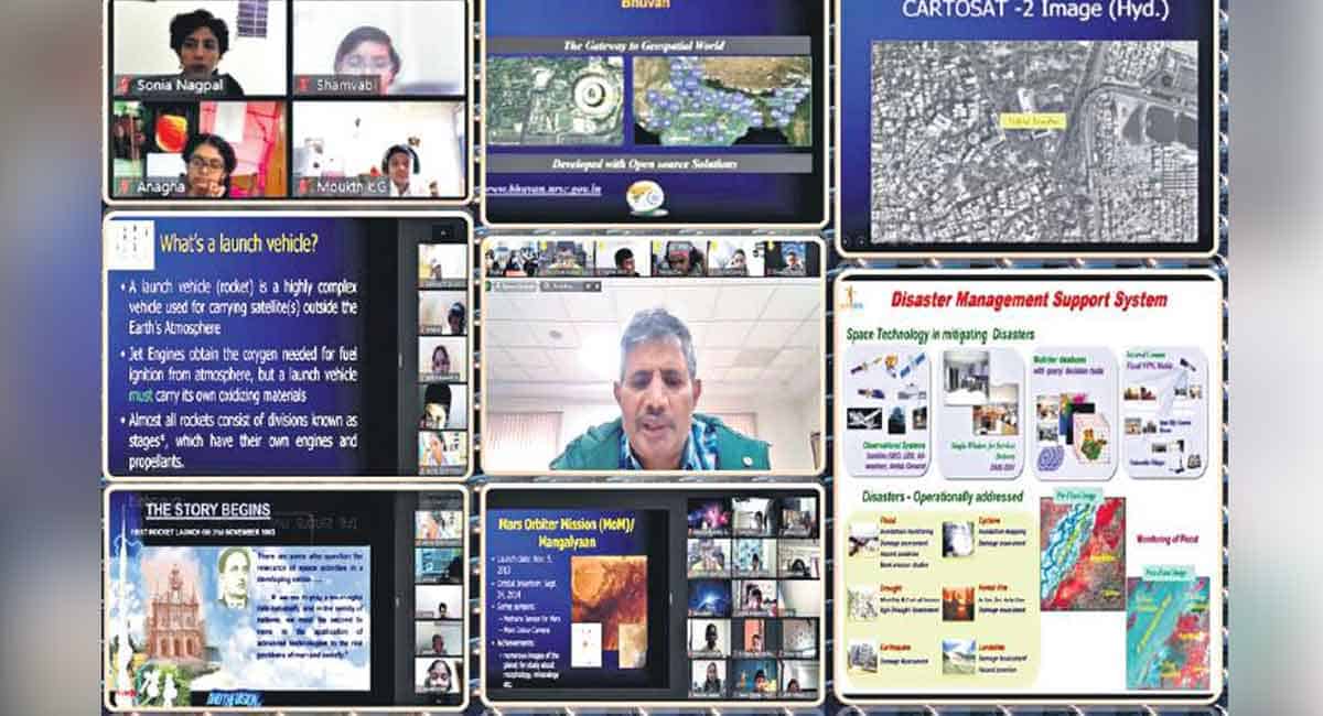 Gitanjali Vedika conducts session on Satellites and space missions