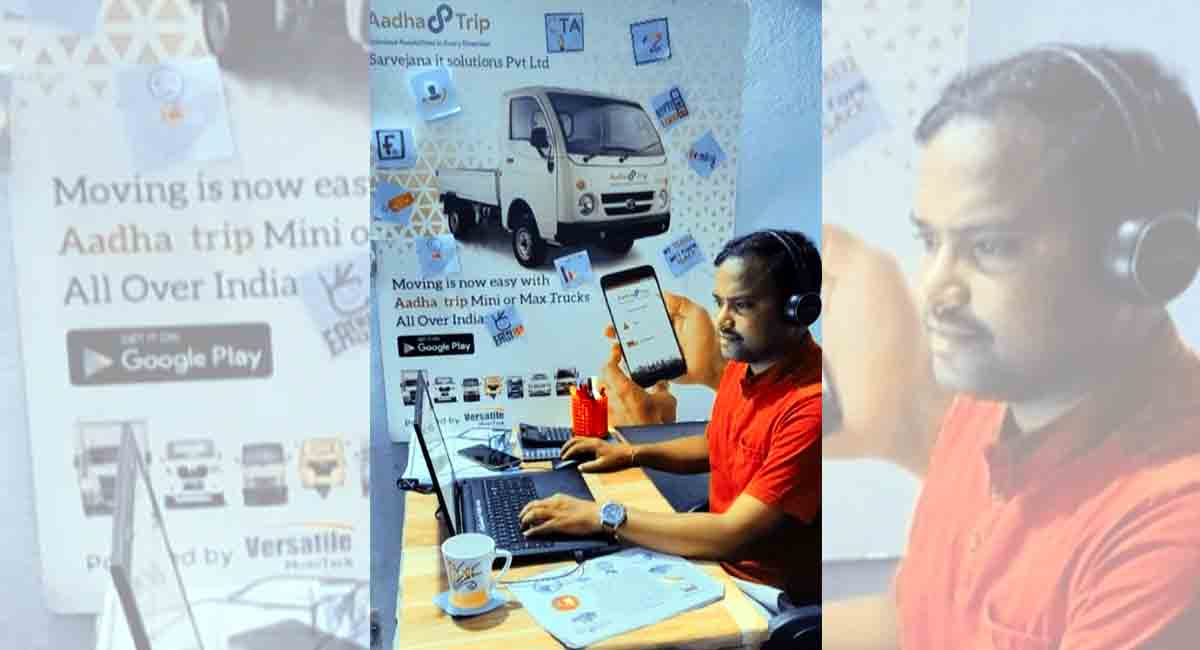 ‘Aadha trip’ platform developed by Sircilla man promises to disrupt logistics sector
