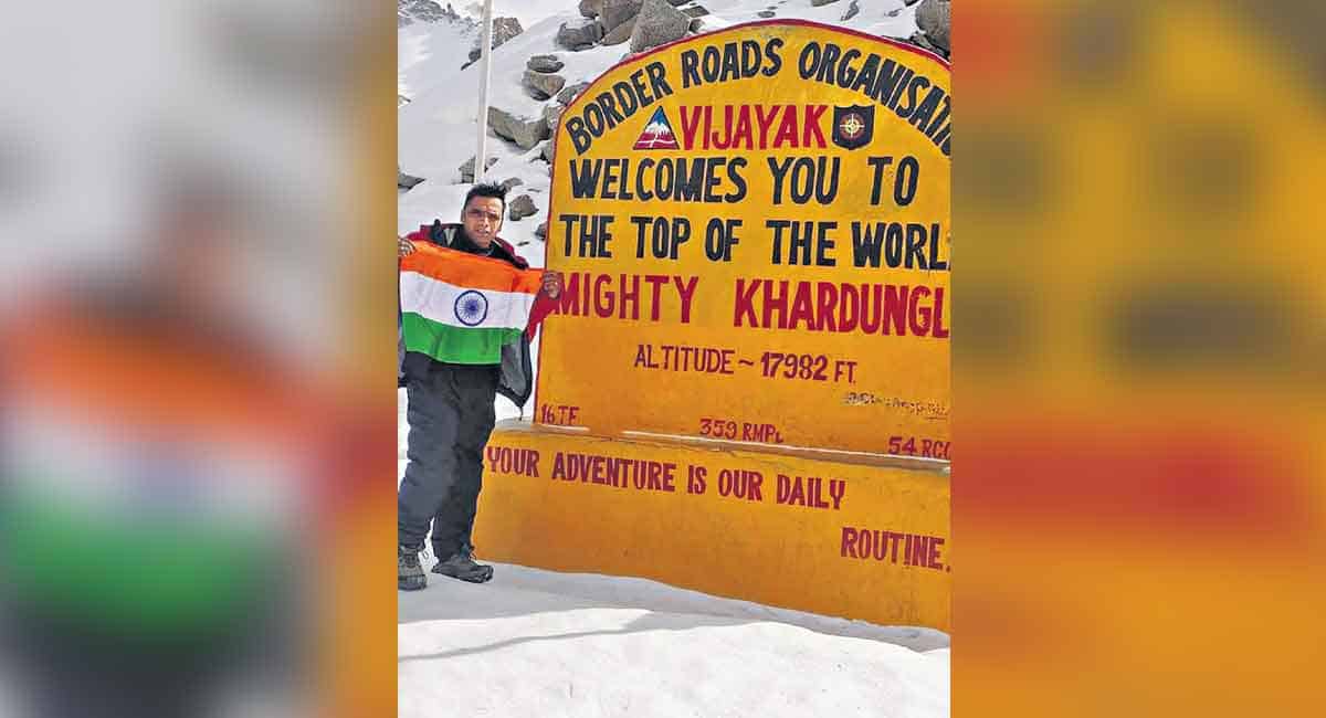 Biker Abhimanyu Singh on green mission