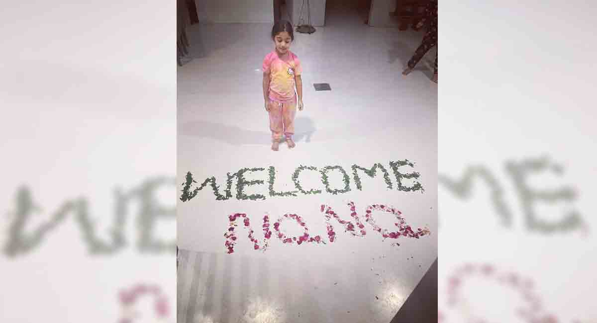 Arha welcomes dad Allu Arjun with an adorable gesture