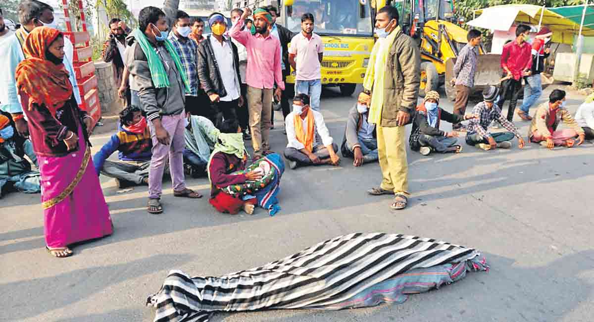 Adilabad: Tribal woman dies after giving birth, kin cry foul
