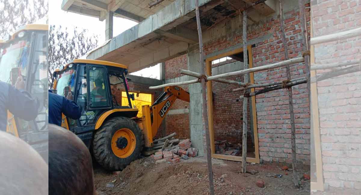 Hyderabad: Crackdown on illegal constructions continues in HMDA limits