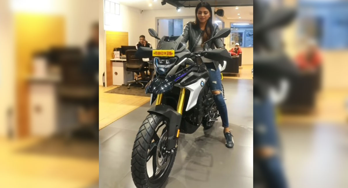Bigg Boss contestant Lahari Shari brings home fancy bike, pics go viral