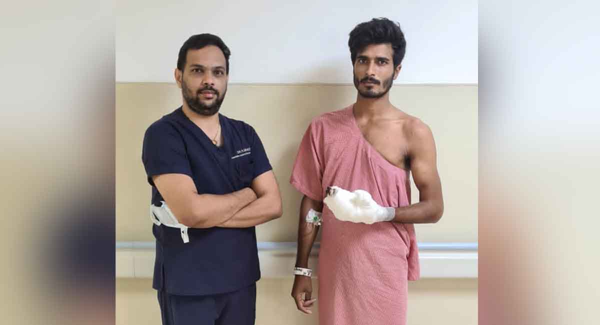 Youngster’s amputated fingers reattached at Medicover Hospitals