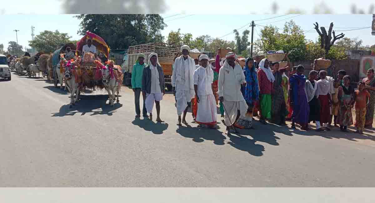 Nagoba Jatara: Mesrams camp under banyan trees in Adilabad